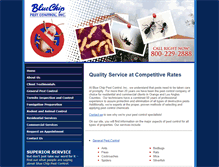 Tablet Screenshot of bluechippestcontrol.com